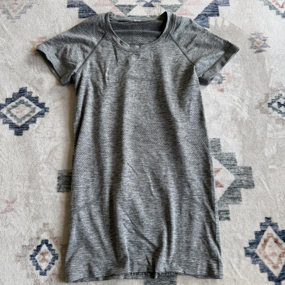 Heather Grey Seamless Workout Tee